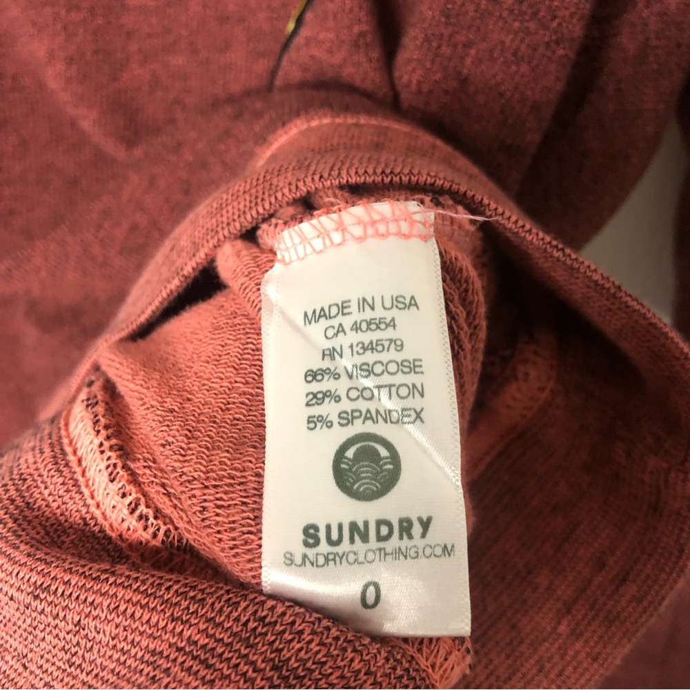 Sundry Novelty Patches Cross Back Pullover - Picture 7 of 8